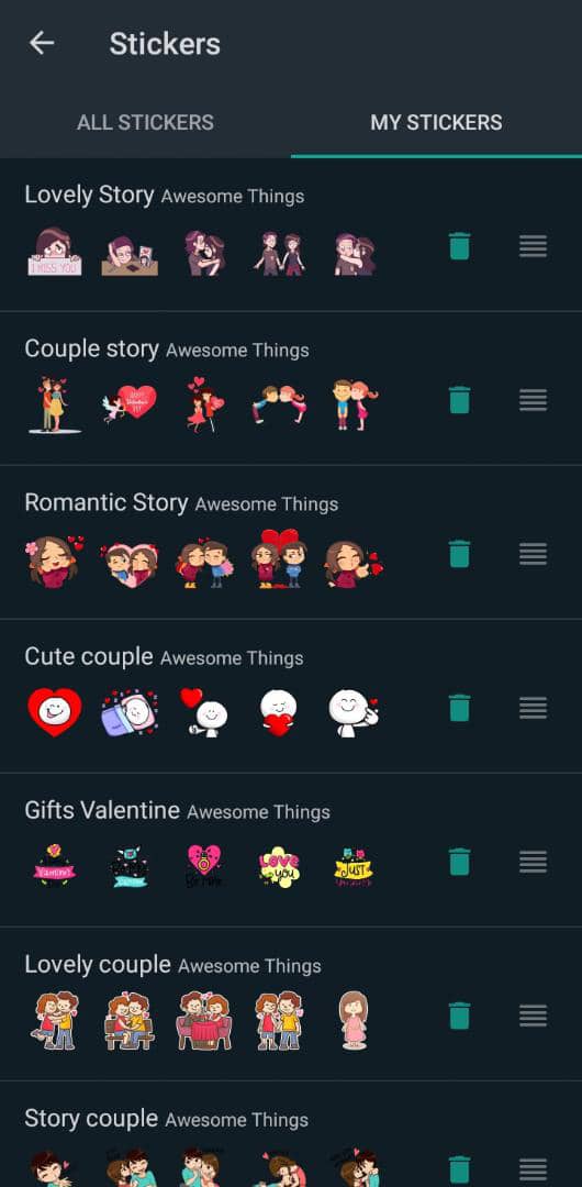 Download WhatsApp Happy Valentine's Day stickers and share