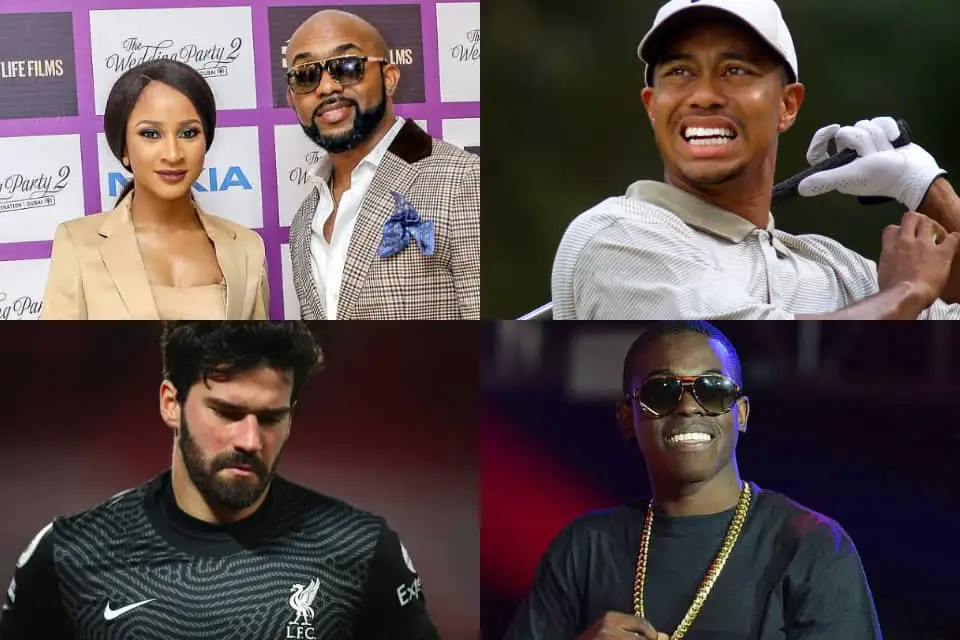 ICYMI: Adesua and Banky W welcome son, Tiger Woods hospitalised, and more