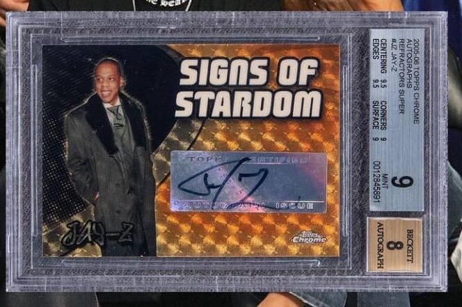 Jay-Z autographed trading card sets record for non-sports card