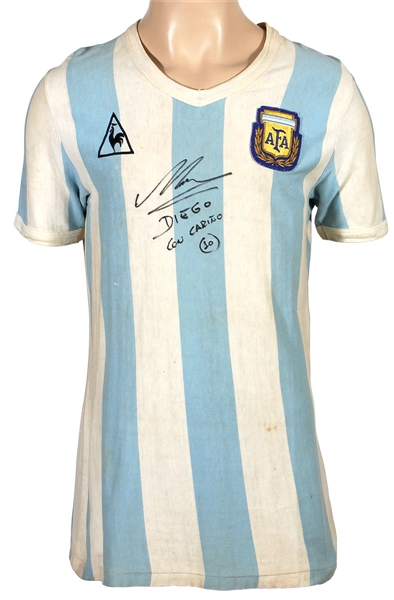 Diego Maradona's first world cup jersey