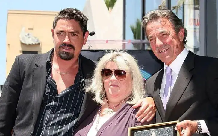 Eric Braeden and his son Christain alongside his wife Dale Russell Gudegast
