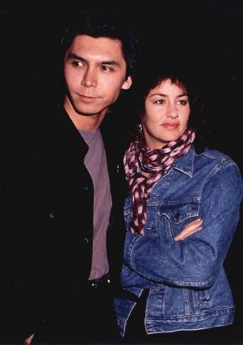 Lou Diamond Phillips and first wife, Julie Cypher who later came out as lesbian