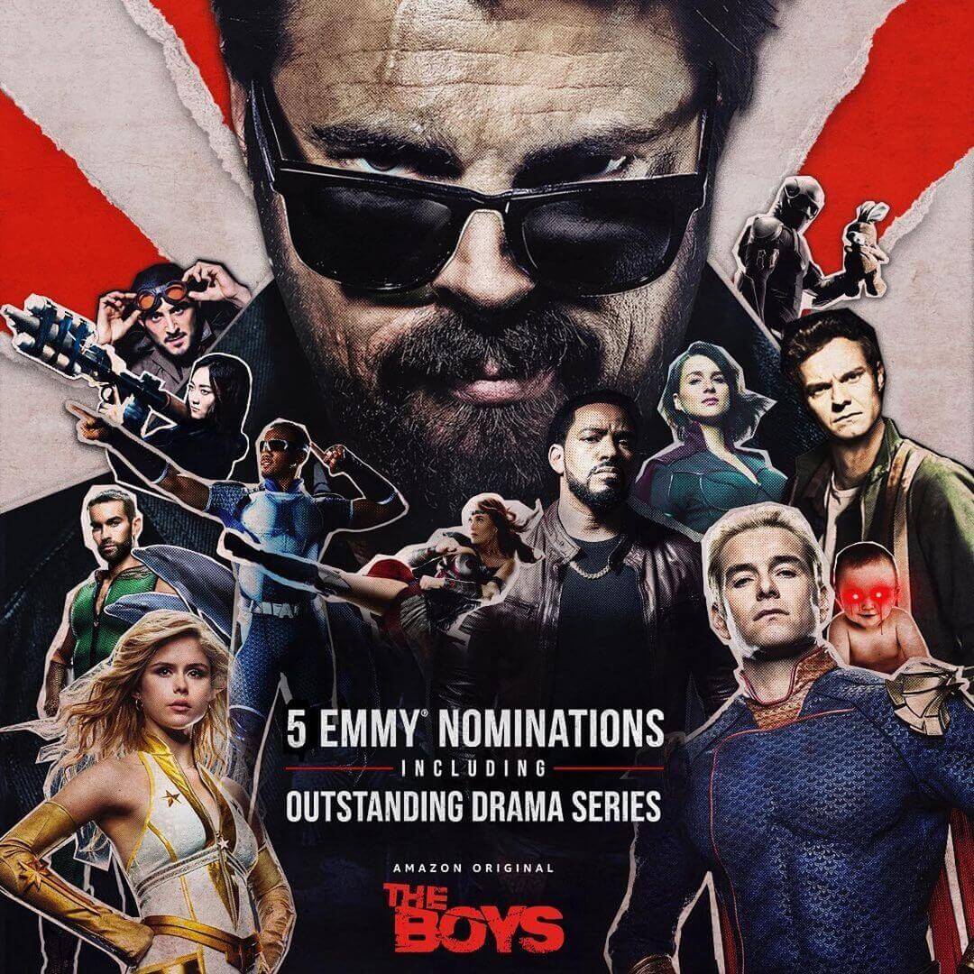 Emmy nominations for the TV show, The Boys