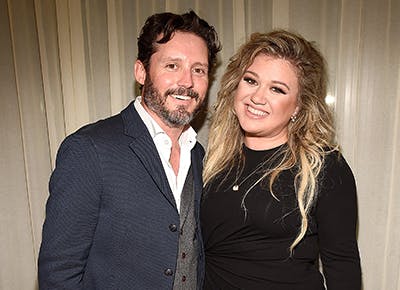 Elisa's first son, Brandon and ex wife Kelly Clarkson