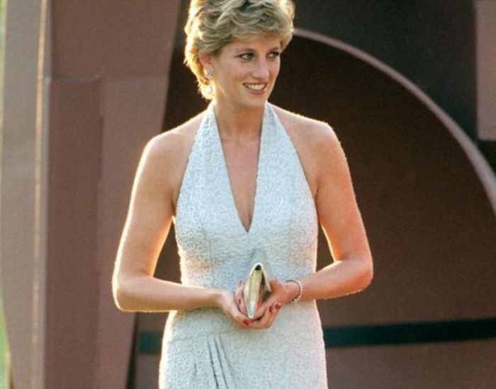 Princess Diana in Halterneck dress