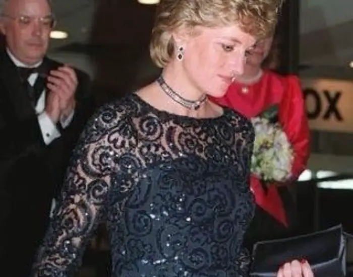 princess Diana in lace