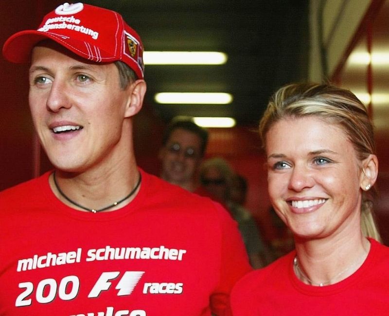 Michael Schumacker and wife