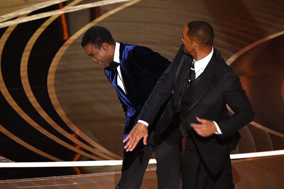 Will Smith slaps Chris Rock at 2022 Oscars over GI Jane joke directed at Jada Pinkett