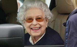 Her Majesty was at the Royal Windsor Horse Show and was seen smiling and laughing.