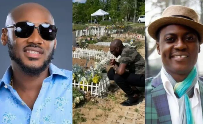 2face Idibia paid visit to the grave of Sound Sultan