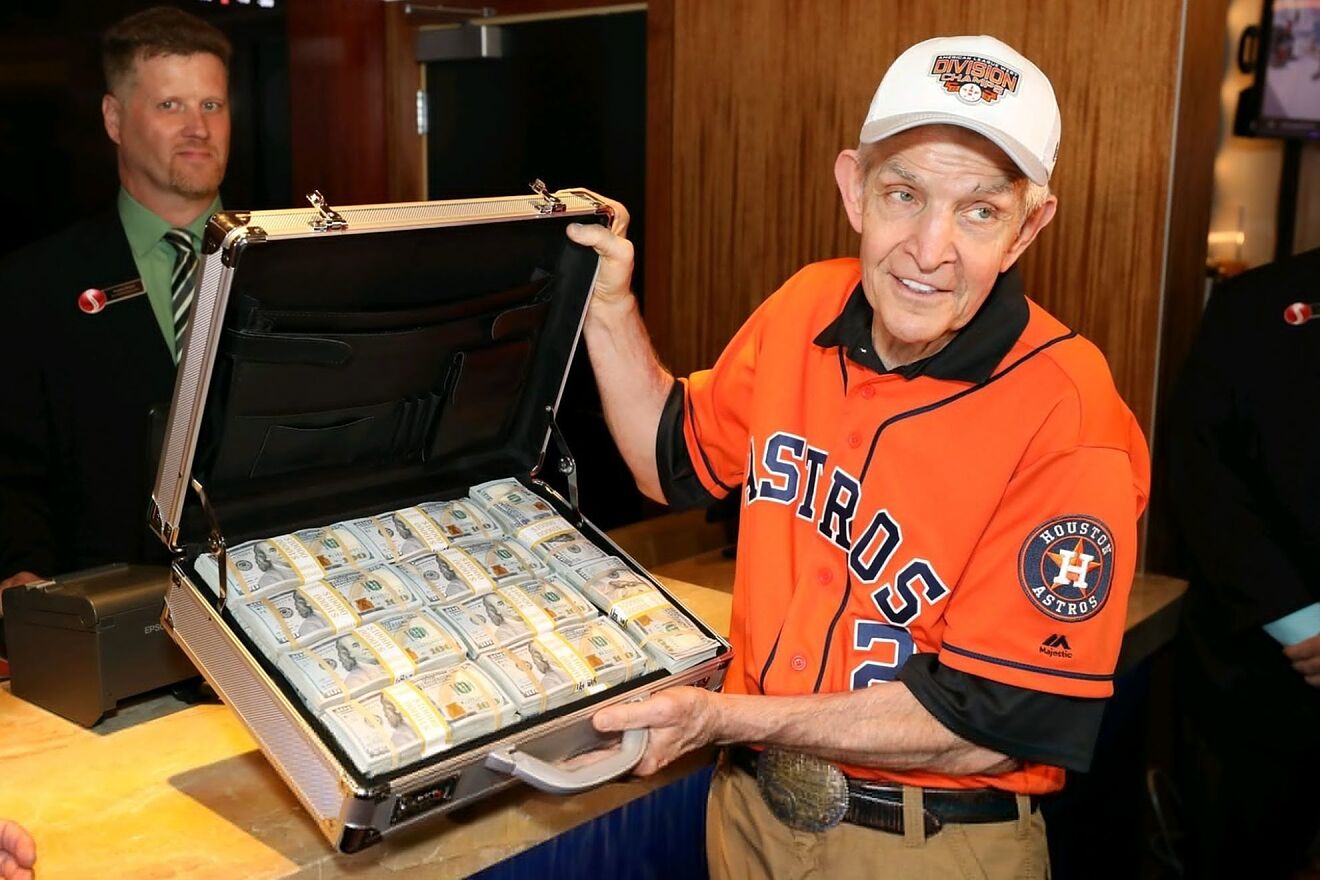 Mattress Mack with his record breaking Sports betting win