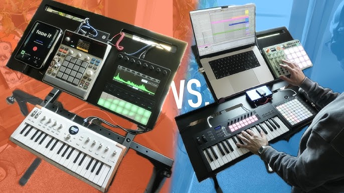 Music production setup with DAW, MIDI keyboard, and copyright registration documents