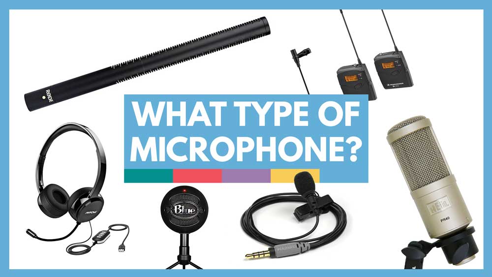 Four different types of microphones compared for YouTube content creation