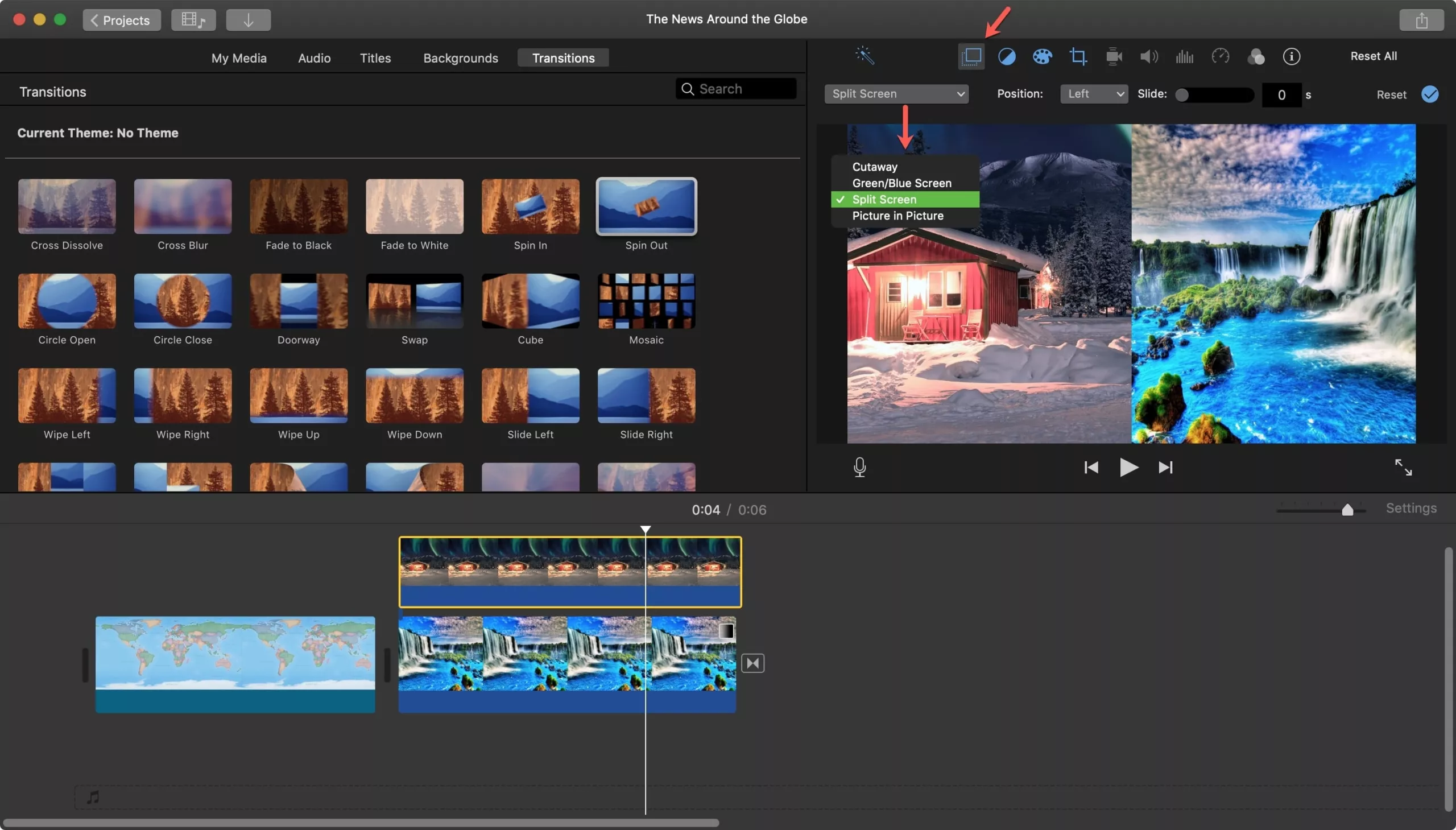 Four laptop screens showing different free video editing software interfaces for comparison