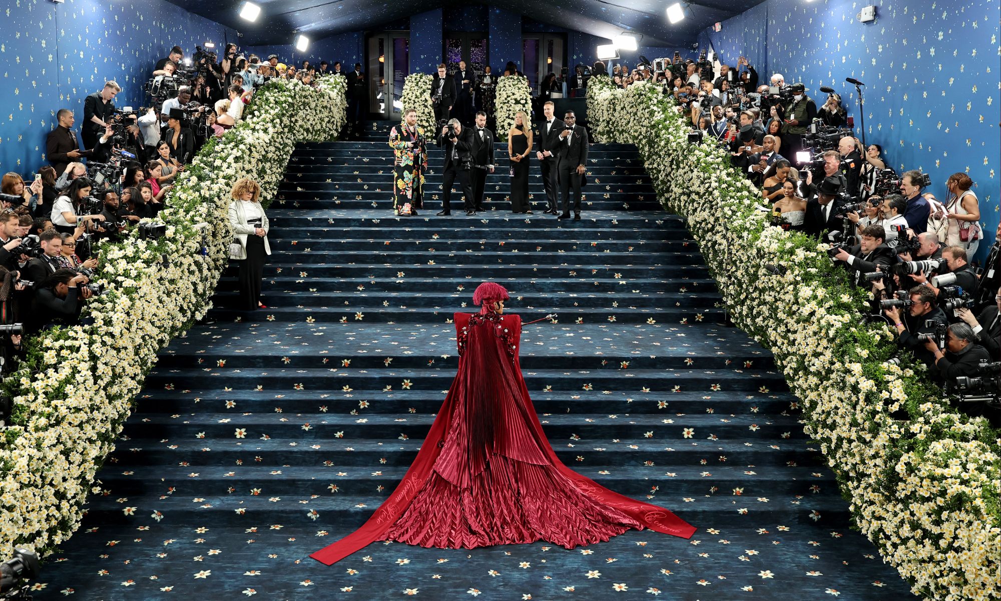 The Met Gala red carpet and entrance at the Metropolitan Museum of Art